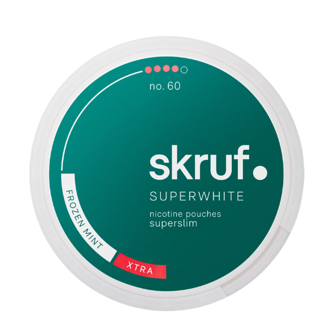 Skruf Superwhite No.60 Frozen Mint Xtra Strong